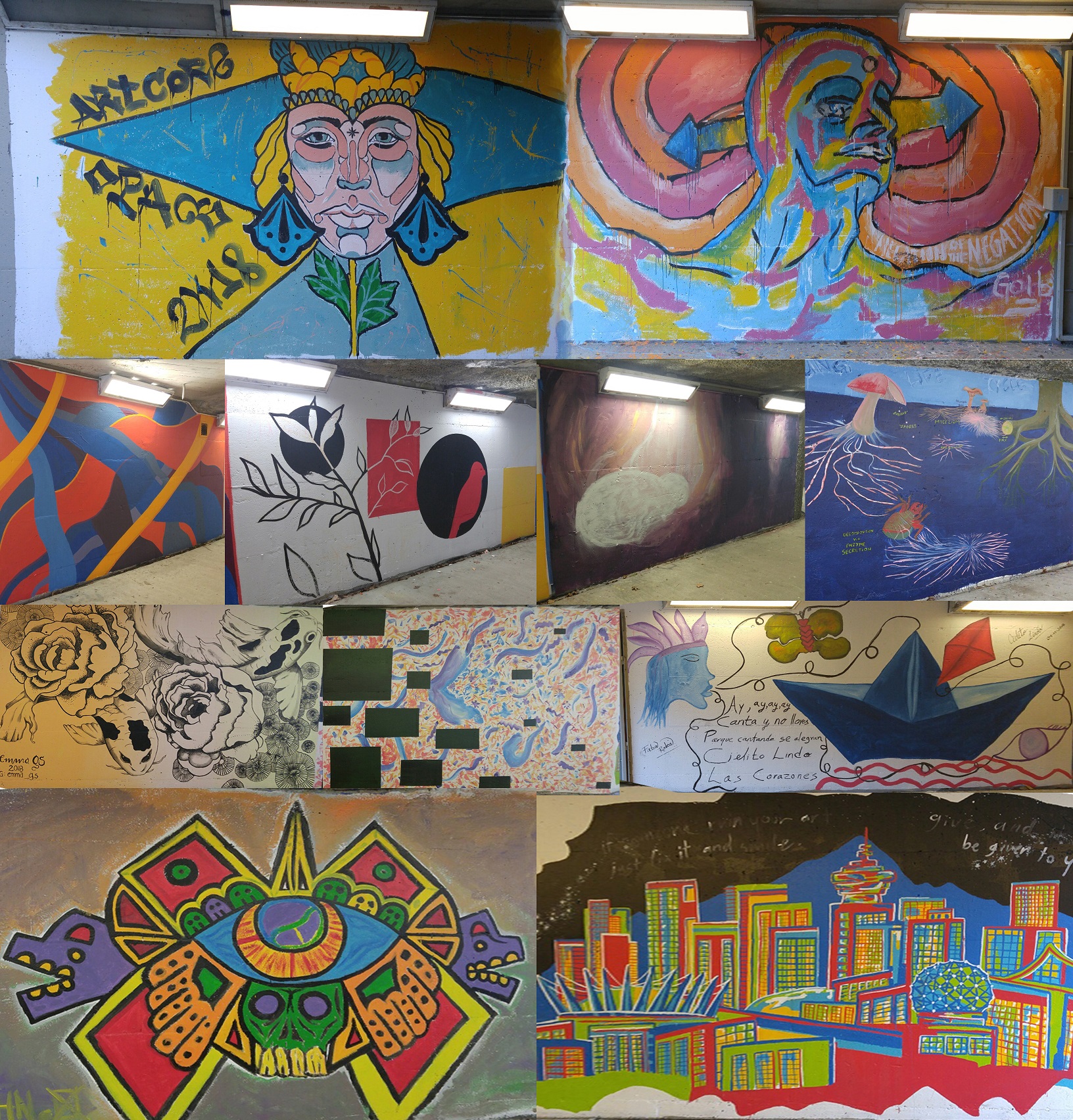 The Granville Loop Tunnel Street Art Gallery, photo from the city's open data