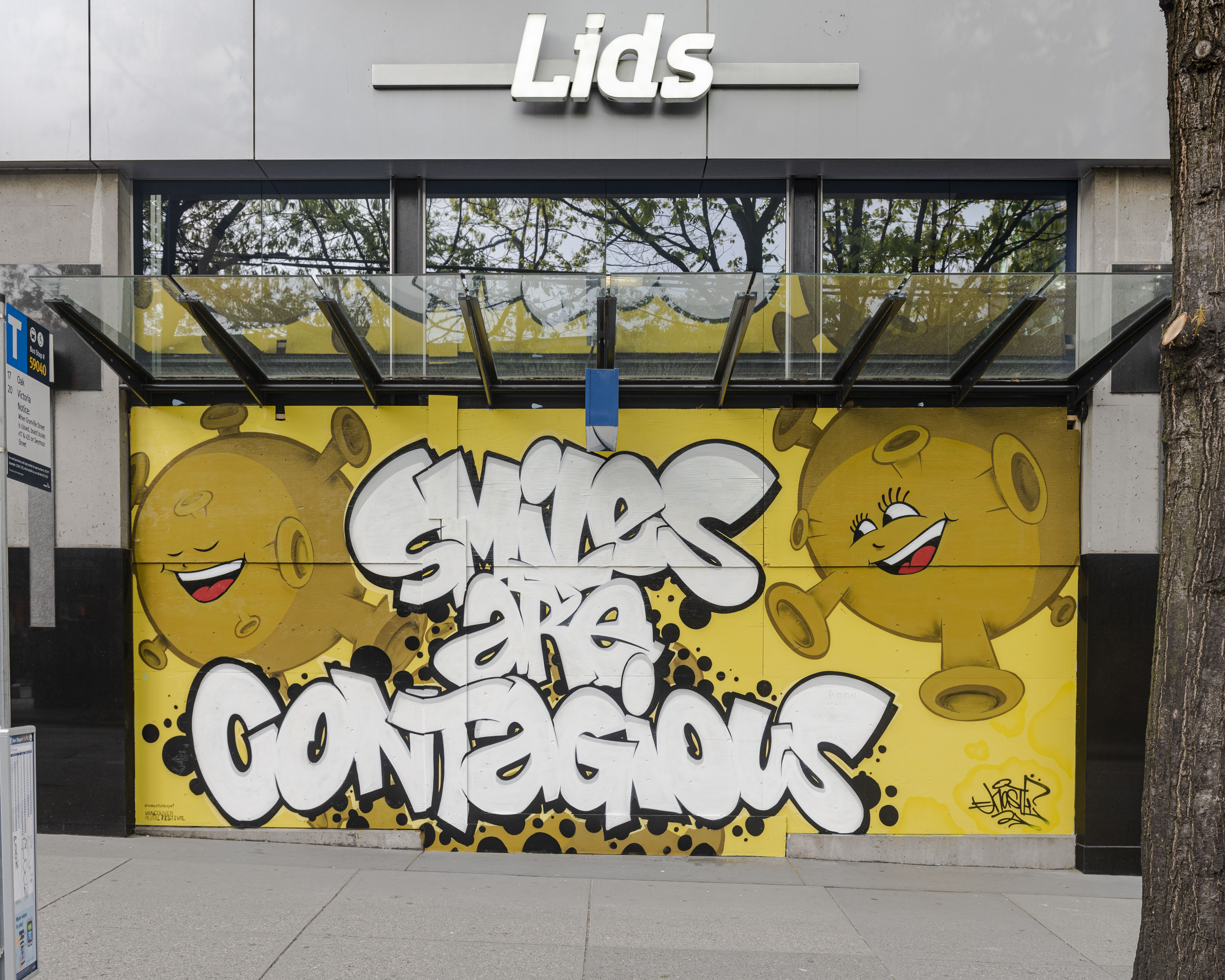 Smile are contagious too"", photo from the city's open data